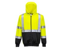 Portwest B315 Felpa Bicolore con cappuccio Hi-Vis