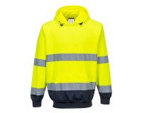 Portwest B316 Felpa Bicolore con cappuccio Hi-Vis
