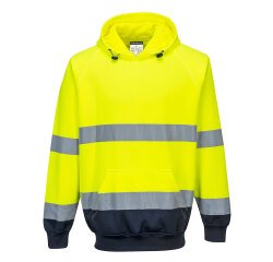 Portwest B316 Felpa Bicolore con cappuccio Hi-Vis