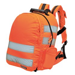 Portwest B904 Mochila de alta visibilidad, con zafado rápido Orange