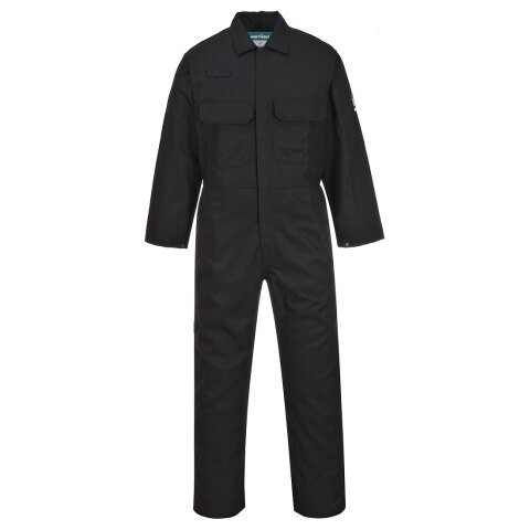Portwest BIZ1 Buzo Bizweld resistente a la llama Noir - Talla XXXL - Estándar