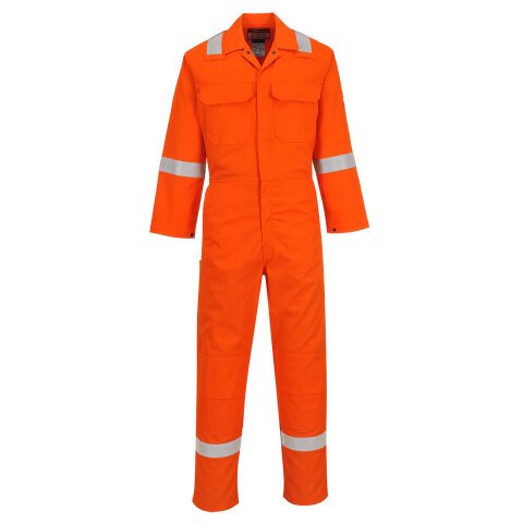Portwest BIZ5 Buzo Bizweld Iona resistente a la llama Orange - Talla XXXL - Estándar