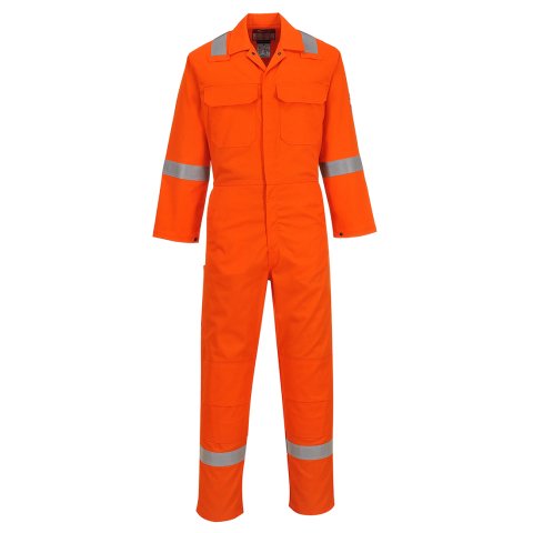 Portwest BIZ5 Buzo Bizweld Iona resistente a la llama Tall de couleur Orange - Talla XL - Largo