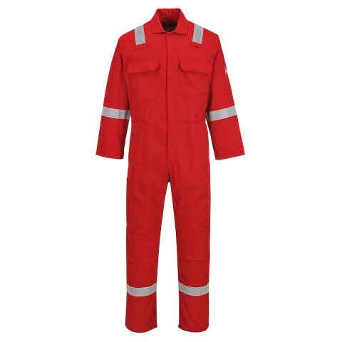 Portwest BIZ5 Buzo Bizweld Iona resistente a la llama Rouge - Talla XXXL - Estándar