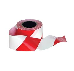 Portwest BT10 Cinta de barrera/aviso Rouge/Blanc