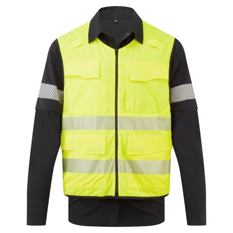 Portwest BX322 Camiseta Ultimate Modular Hi-Vis 5 en 1 Noir/jaune - Talla XXXL