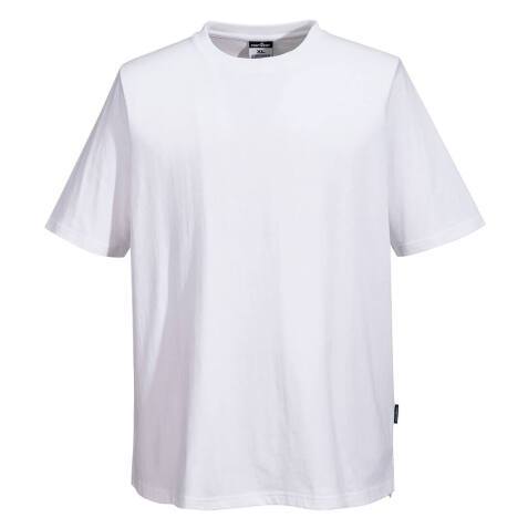 Portwest T-Shirt Chef Cotton MeshAir, blanc