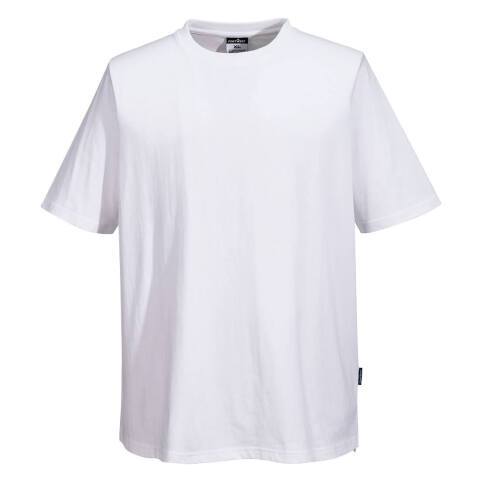Portwest C195 Camiseta de cocina Cotton MeshAir Blanc - Talla XXXL