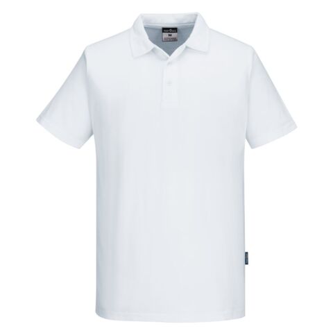 Portwest C211 Polo M/C MeshAir Pro Blanc - Talla M