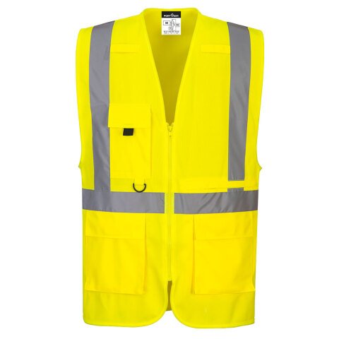 Portwest C357 Chaleco Executive de alta visibilidad con bolsillos para la tablet Jaune - Talla XXXL