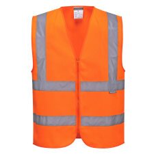 Portwest C375 Gilet una banda orizzontale e due verticali Hi-Vis