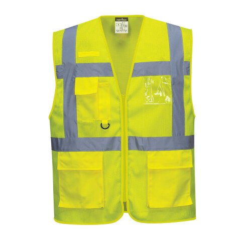 Portwest C376 Chaleco Excutive MeshAir Athens Jaune - Talla 4XL