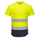 Portwest C395 T-shirt Bicolore Mesh Cotton Comfort Hi-Vis