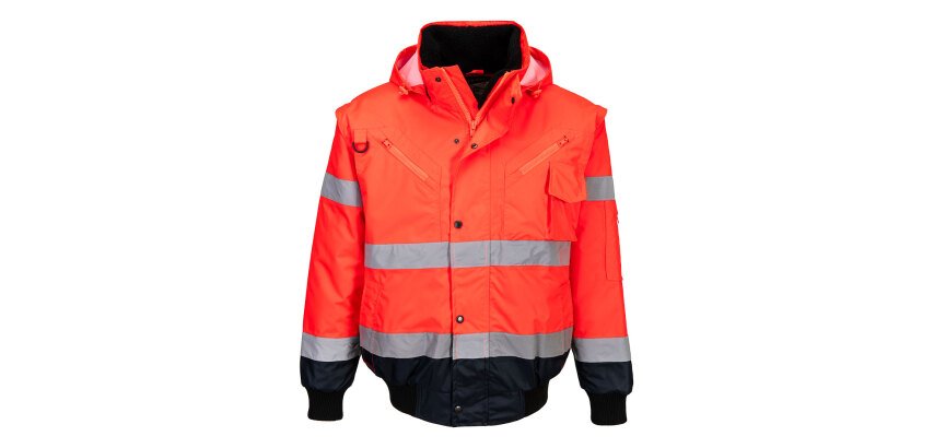 Portwest C465 Two-Tone High Visibility 3-in-1 Bomber Jacket