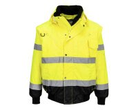 Portwest C465 Blouson Bomber 3-en-1 Haute Visibilité Bicolore Jaune/Noir - Taille M