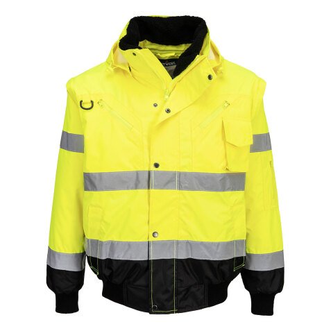 Portwest C465 Blouson Bomber 3-en-1 Haute Visibilité Bicolore