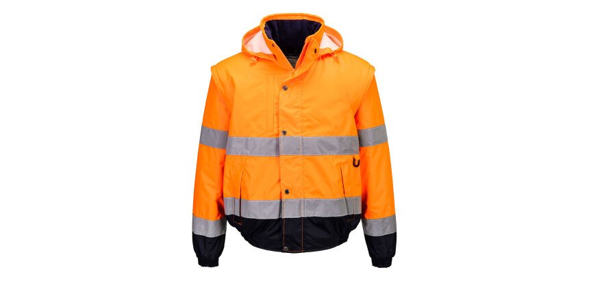 Portwest C468 Cazadora 2 en 1 de alta visibilidad <br>Contrast