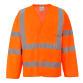 Portwest C473 Chaqueta manga larga de alta visibilidad con tirantes y dos bandas