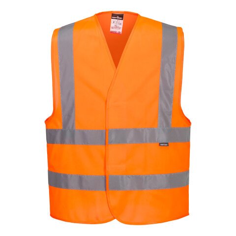 Portwest C470 Chaleco alta visibilidad de banda y tirantes Orange - Talla XXS/XS