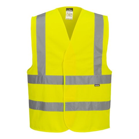 Portwest C470 Chaleco alta visibilidad de banda y tirantes Jaune - Talla XXS/XS