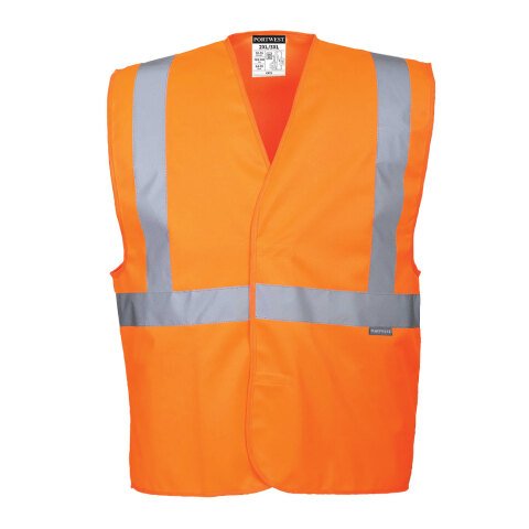 Portwest C472 Chaleco alta visibilidad de banda y tirantes Orange - Talla L/XL