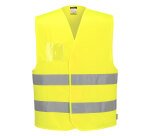 Portwest C475 Chaleco de alta visibilidad con dos bandas y con porta-identificación dual