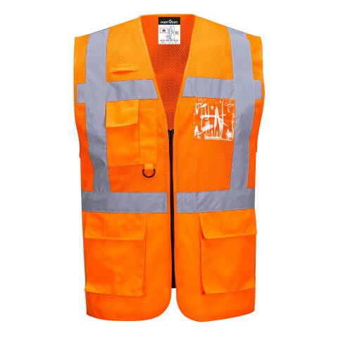 Portwest C496 Chaleco de malla Executive Madrid Orange - Talla 6XL