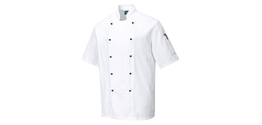 Portwest C734 Kent Short Sleeve Chef Jacket