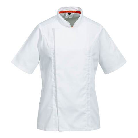 Portwest C736 Chaqueta de Cocina de manga corta, para mujer MeshAir Pro Blanc - Talla XXL