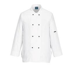 Portwest C837 Chaqueta de cocina para mujer Raquel, con manga larga Blanc - Talla XS