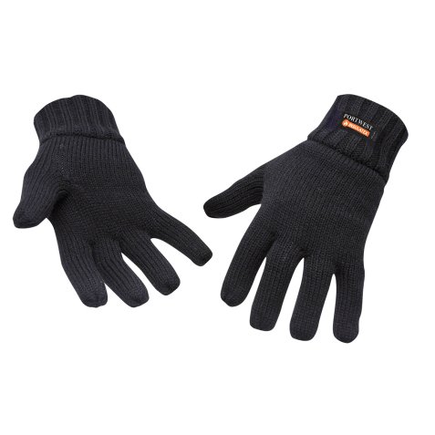 Portwest GL13 Gant isolé en tricot Noir