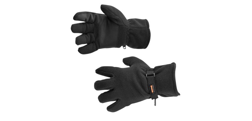 Portwest GL12 Insulatex Lined Fleece Glove Black