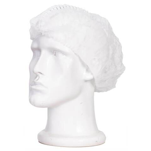 Portwest D102 Gorra Mob Cap detectable (Pack 2800) Blanc
