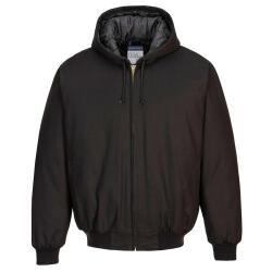 Portwest DC801 Chaqueta con capucha y forro acolchado de pato Noir - Talla XL