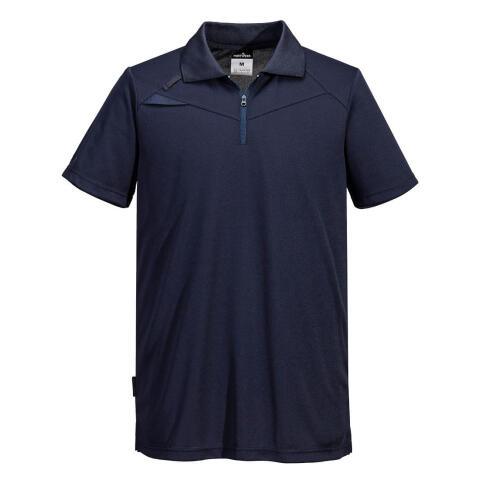 Portwest DX410 Polo DX4 de manga corta Tout en marine - Talla XL