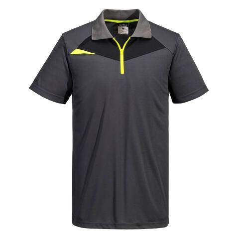 Portwest DX410 Polo DX4 de manga corta Gris Métal - Talla XXXL
