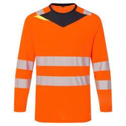 Portwest DX416 Camiseta DX4 Hi-Vis, de alta visibilidad, manga larga