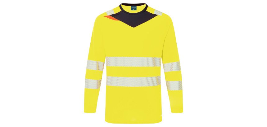 Portwest DX416 Long Sleeve HV DX4 T-Shirt
