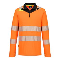 Portwest DX419 DX4 Hi-Vis polo lange mouw met rits