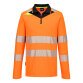 Portwest DX419 DX4 Hi-Vis polo lange mouw met rits