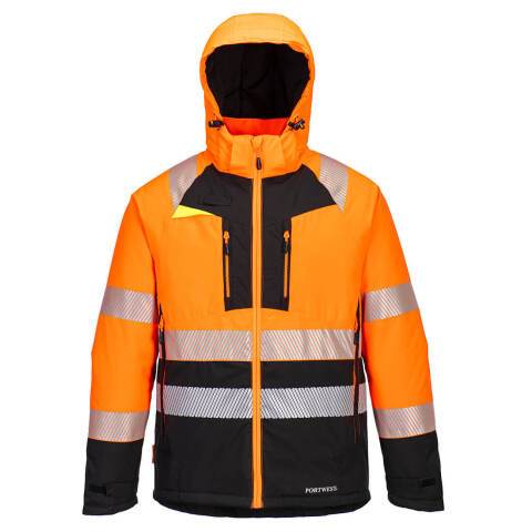 Portwest DX430 Chaqueta DX4 Winter de alta visibilidad Clase 2 Orange/Noir - Talla XXXL