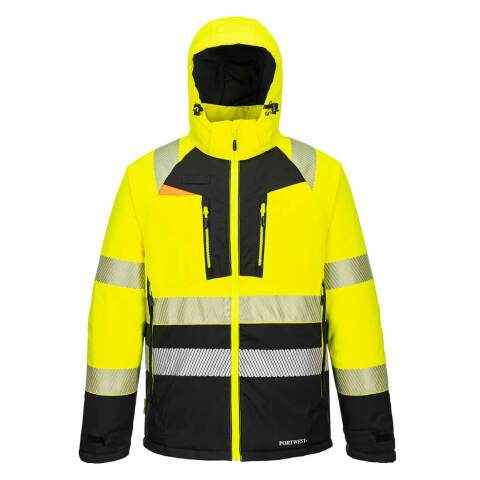 Portwest DX430 Chaqueta DX4 Winter de alta visibilidad Clase 2 Jaune/Noir - Talla XXXL