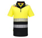 Portwest DX435 DX4 Hi-Vis polo korte mouw met rits
