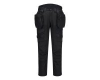 Portwest DX440 Pantalon DX4 poches flottantes démontables Tout noir - Taille 30 - Standard