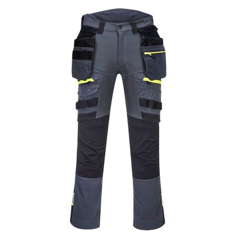 Portwest DX440 Pantalón DX4 Holster con bolsillos desmontables Gris Métal - Talla 48 - Estándar