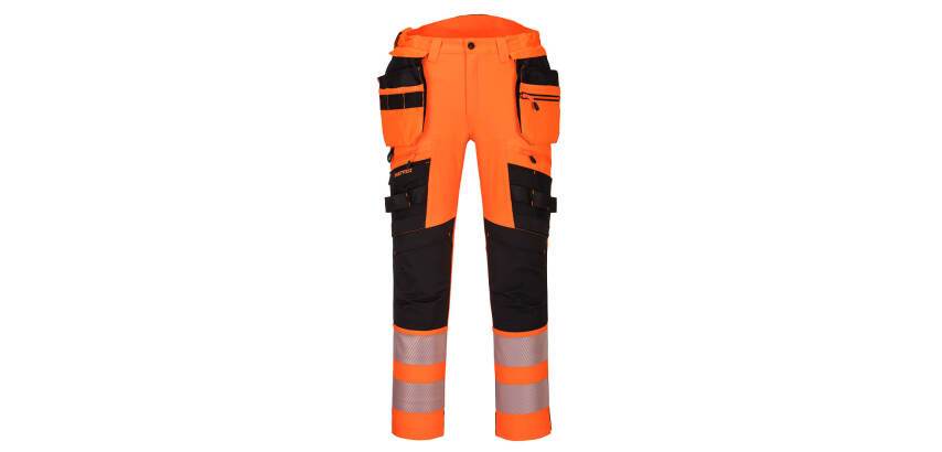 Portwest DX442 Pantaloni DX4 ad alta visibilità con tasca Holster staccabile