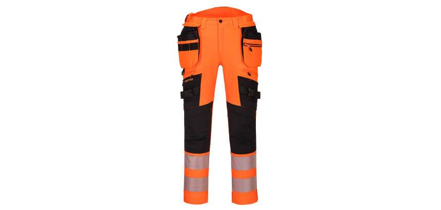 Portwest DX442 Pantalon DX4 haute-Visibilité avec poches flottantes démontables