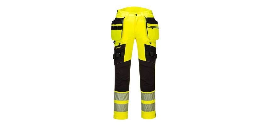 Portwest DX442 DX4 High-Visibility Pants with Detachable Holster Pockets