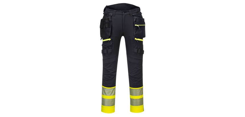 Portwest DX445 DX4 Hi-Vis afneembare holsterzak klasse 1 broek