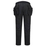 Portwest DX450 DX4 Softshell Pants with Removable Holsters All Black - Size 30 - Standard